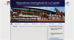 Desktop Screenshot of hippodromelacapelle.fr