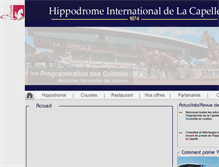 Tablet Screenshot of hippodromelacapelle.fr